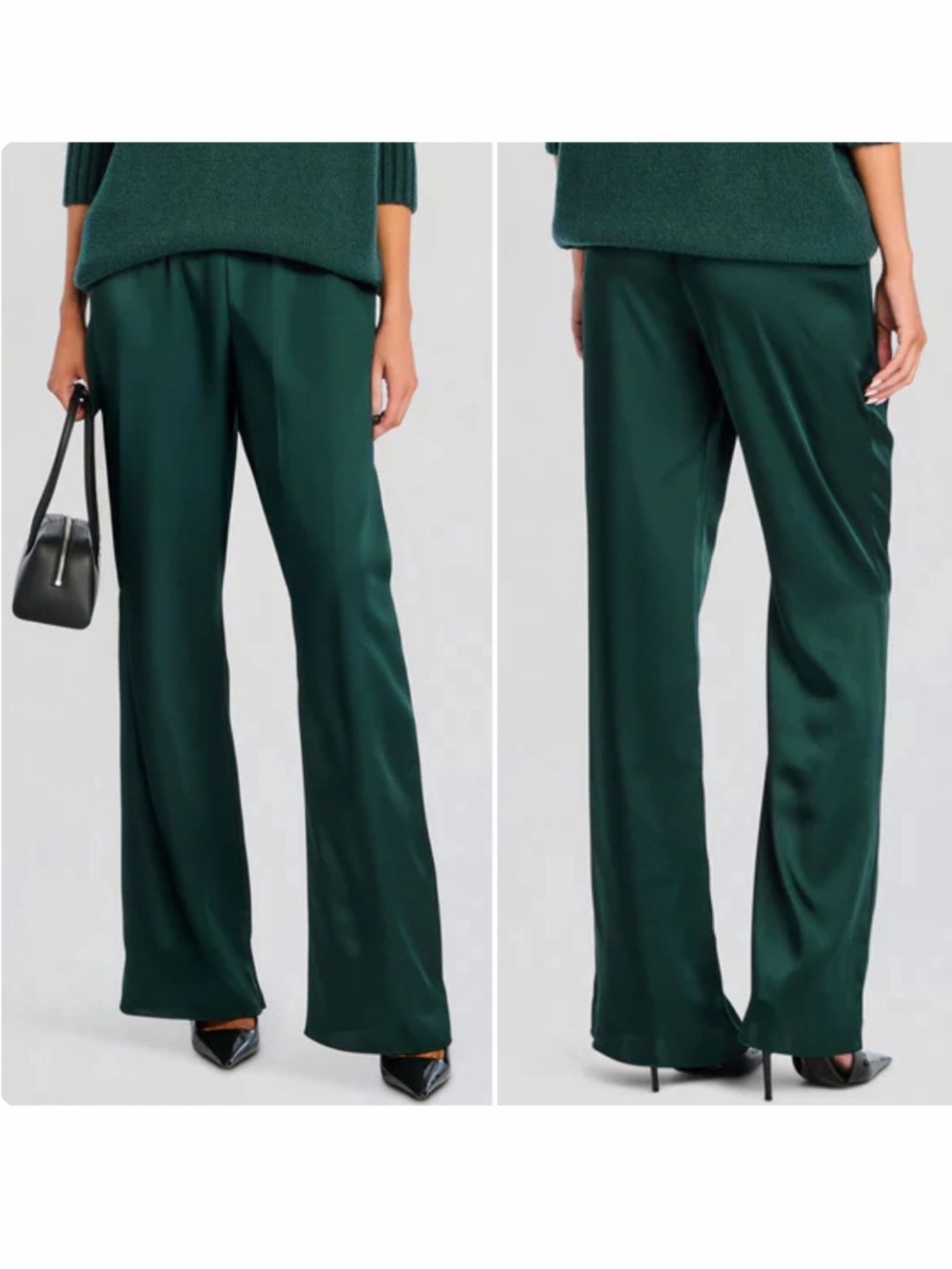 Seroya Viva Satin Pant in Evergreen Women’s Size XS